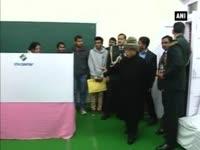 delhi-polls-president-pranab-mukherjee-visits-polling-booth-at-the-president-s-estate