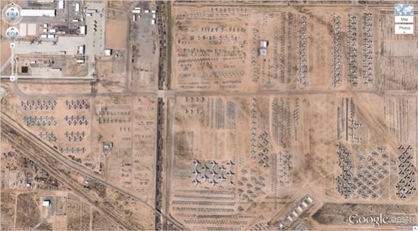 An airplane cemetery google maps
