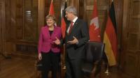 germanys-merkel-arrives-in-ottawa-meets-pm-harper