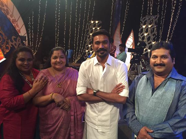 Dhanush Promoting Anegan in Super Singer Reality Show Dhanush Promoting Anegan in Super Singer Reality Show