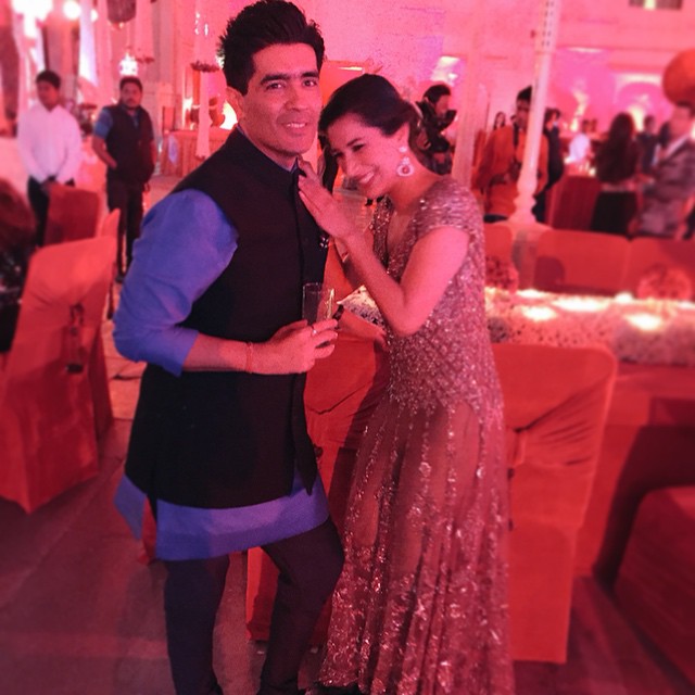 Sophie Choudry and Manish Malhotra Sophie Choudry and Manish Malhotra