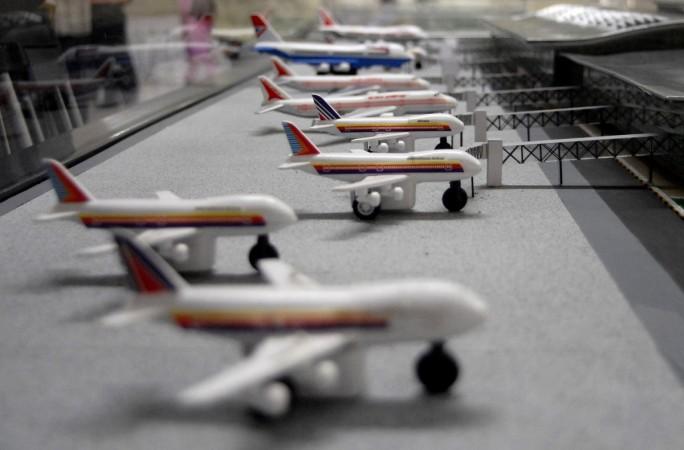 A model of the new Hyderabad international airport is displayed on the outskirts of Hyderabad May 9, 2007. A model of the new Hyderabad International Airport