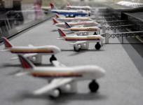 A model of the new Hyderabad International Airport