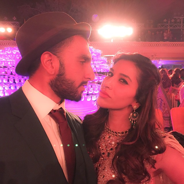 Sophie Choudry with Ranveer Singh Sophie Choudry with Ranveer Singh