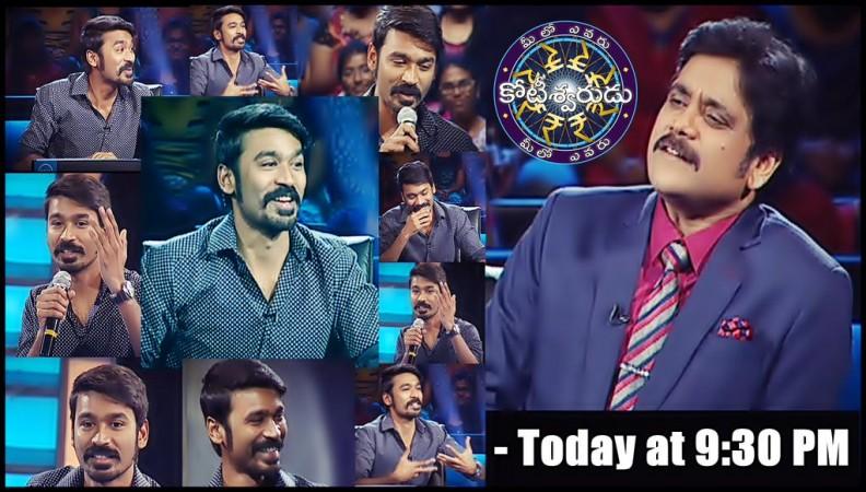 'Meelo Evaru Koteeswarudu 2': Dhanush Promotes 'Anegan' on Nagrjuna's 'MEK 2' [PHOTO VIDEO]