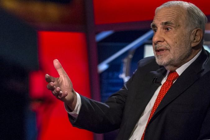 Billionaire activist investor Carl Icahn gives an interview on FOX Business Network's Neil Cavuto show in New York February 11, 2014. Icahn has backed off from his campaign urging Apple to increase its stock buybacks, citing the company's recent repurchases as well as an influential proxy adviser's call against his proposal. Carl Icahn