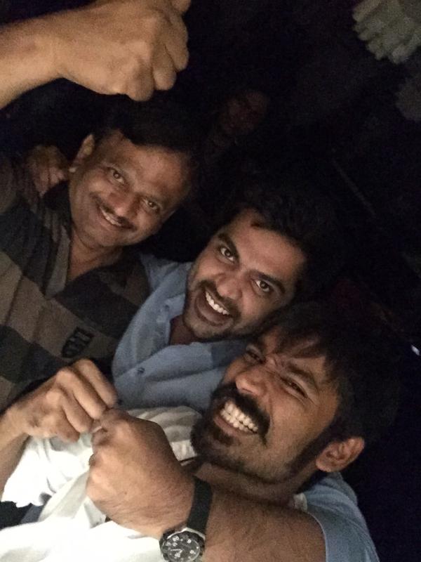 Dhanushs with Simbu and KV Anand Anegan