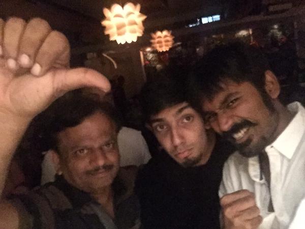 Dhanush, Anirudh and KV Anand Anegan