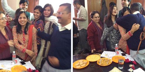 Kejriwal and wife