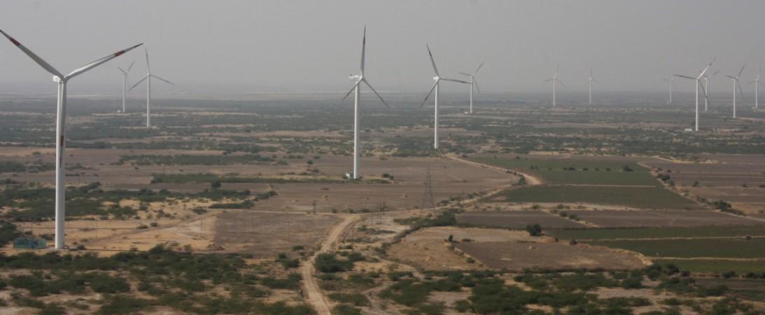 A view of power generating wind turbines at Suzlon wind farm in Surajbari village, about 275 km (171 miles) west of the western Indian city of Ahmedabad Suzlon