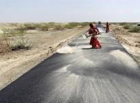 Road construction in India