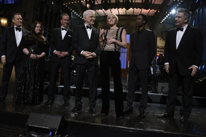 Tom Hanks, Melissa McCarthy, Peyton Manning, and Miley Cyrus were part of the Saturday Night Live's 40th Anniversary. Saturday Night Live