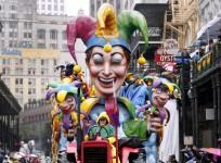 A float from the Krewe of Rex parade is seen on Mardi Gras in New Orleans, Louisiana March 4, 2014.