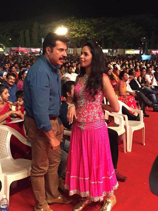 Mallika Sherwat with Mammootty Mallika Sherwat with Mammootty