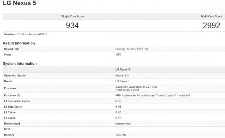 Android 5.2 spotted running on Nexus 5 Android 5.2 running on Nexus 5