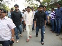 Nandamuri Kalyan Ram, Nandamuri Harikrishna and Jr NTR.