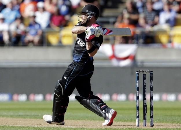 New Zealand skipper Brendon McCullum admires his shot en route to the fastest ever World Cup fifty Brendon McCullum New Zealand