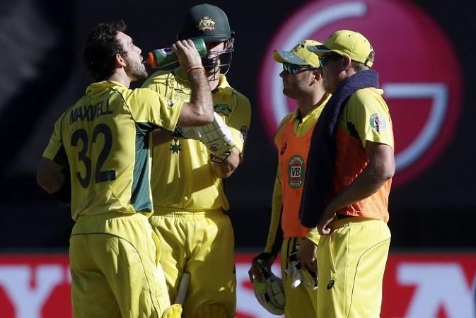 Michael Clarke will hope his return from injury will not be curtailed by rain when Australia take on Bangladesh in their ICC World Cup 2015 match Glenn Maxwell Mitchell Marsh Michael Clarke James Faulkner Australia