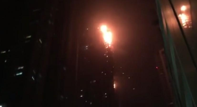 Dubai Torch on Fire