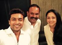 Suriya, Venkat Prabhu and Jyothika