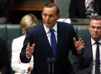 Australia's Prime Minister Tony Abbott speaks in the Australian Parliament located in the Australian capital city of Canberra February 23, 2015.