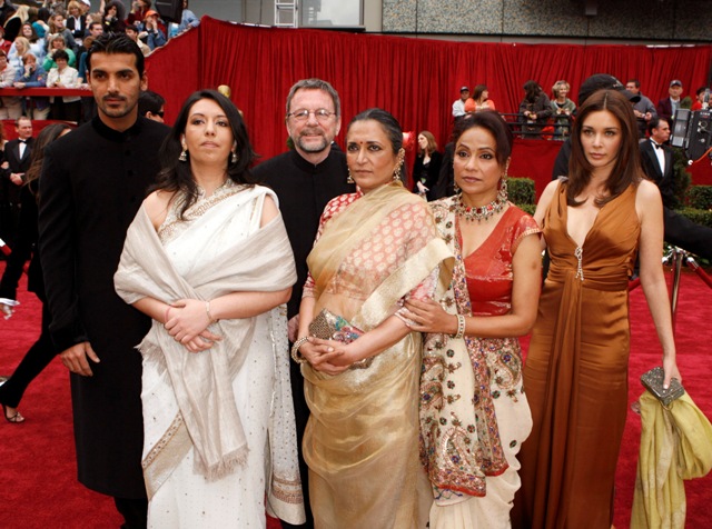 Actor John Abraham, producer David Hamilton, director Deepa Mehta, actress Seema Biswas, actress Lisa Ray attend the 79th Annual Academy Awards in Hollywood, California in 2007. John Abraham Lisa Ray