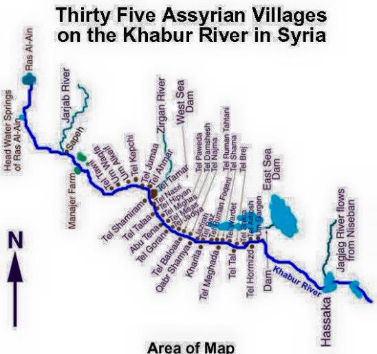 A map of the predominantly-Kurdish city of al-Hasaka,which has been under attack by Isis since Tuesday.