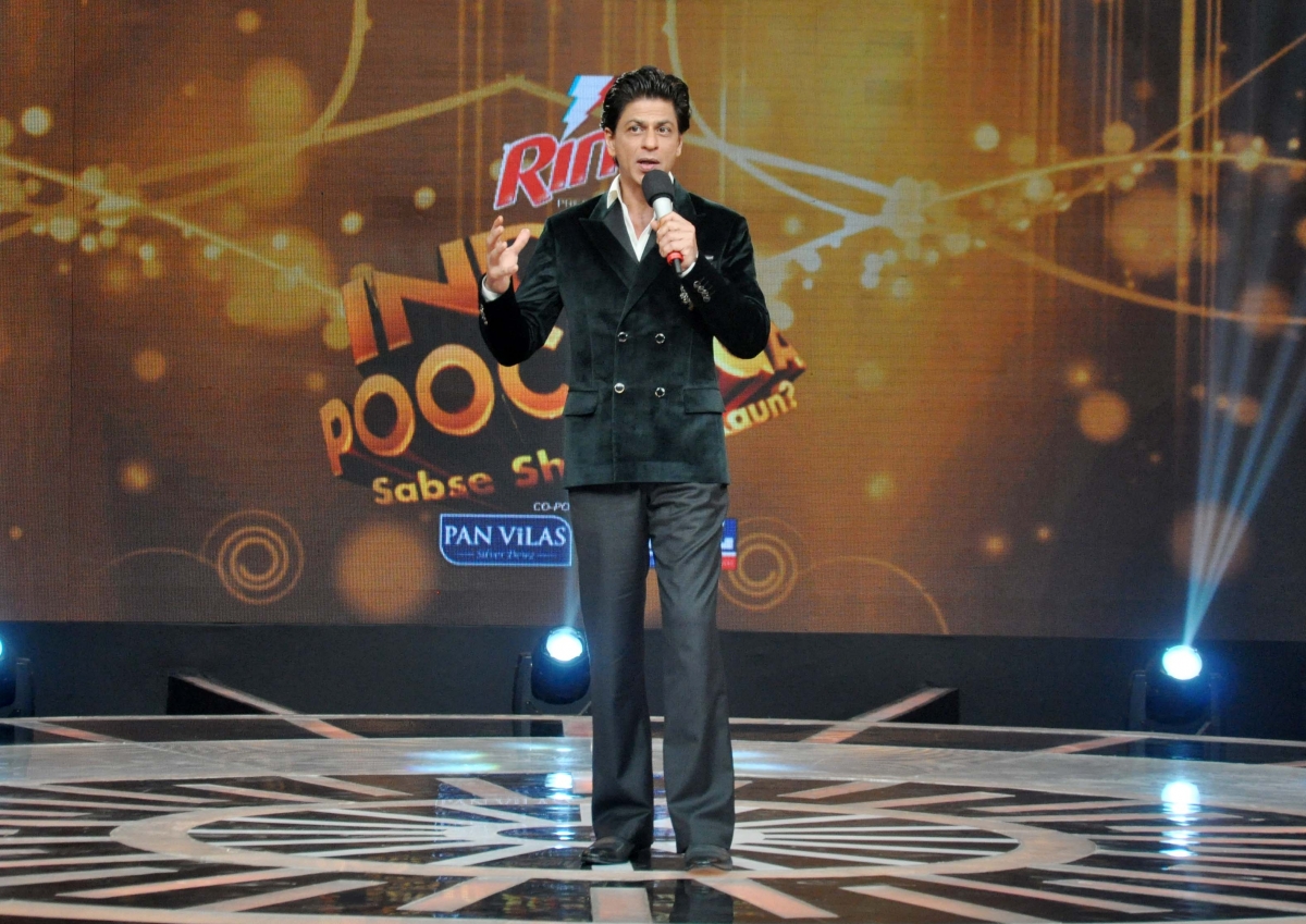 Shah Rukh Khan at the India Poochega Sabse Shaana Kaun press conference