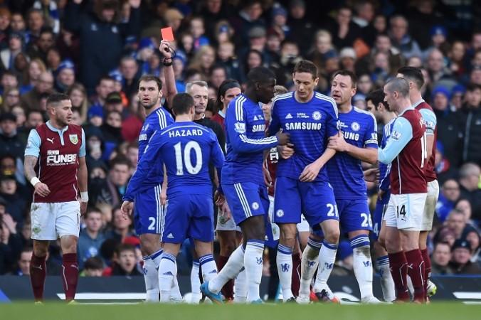 Matic was sent off after reacting to a bad challenge from defender Ashley Barnes during the Blues' 1-1 draw against the Burnley in the Premier League last weekend. Nemanja Matic