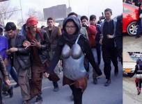 The images of the girl in the strange outfit has gone viral