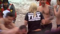 lady-gaga-vince-vaughn-plunge-into-icy-water