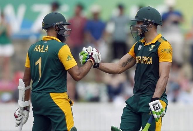 Hashim Amla and Faf Du Plessis struck centuries to bat Ireland out of the game Hashim Amla Faf Du Plessis South Africa World Cup 2015
