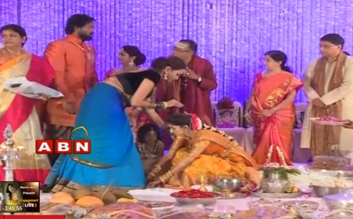 Manchu Manoj engagement ceremony Manchu Manoj engagement ceremony