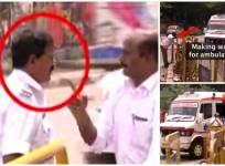 Bangalore Cop Attacking Ex-Army Man