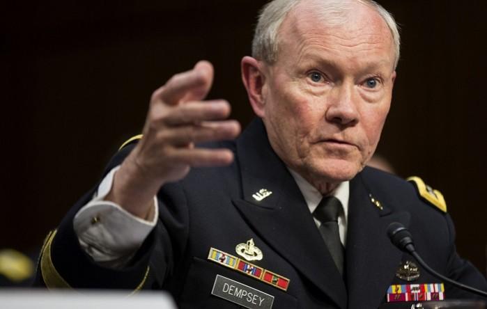 Chairman of the Joint Chiefs of Staff Army Gen. Martin Dempsey testifies before a Senate Armed Services Committee hearing in review of the Defense Authorization Request for Fiscal Year 2016 on Capitol Hill in Washington March 3, 2015. Chairman of the Joint Chiefs of Staff Army Gen. Martin Dempsey testifies before a Senate Armed Services Committee hearing in review of the Defense Authorization Request for Fiscal Year 2016 on Capitol Hill in Washington March 3, 2015.