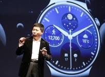 Huawei Chief Executive Richard Yu presents the Huawei Watch during a news conference in Barcelona March 1, 2015. Chinese telecom equipment maker Huawei on Sunday launched its first smartwatch, a round-faced device that works with Android phones, joining a