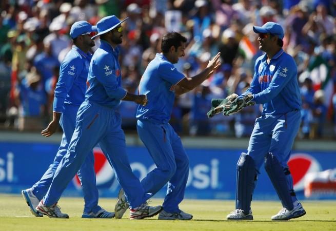 The India bowlers did their jobs perfectly again, bowling out West Indies for a low total India Mohit Sharma MS Dhoni ICC Cricket World Cup 2015