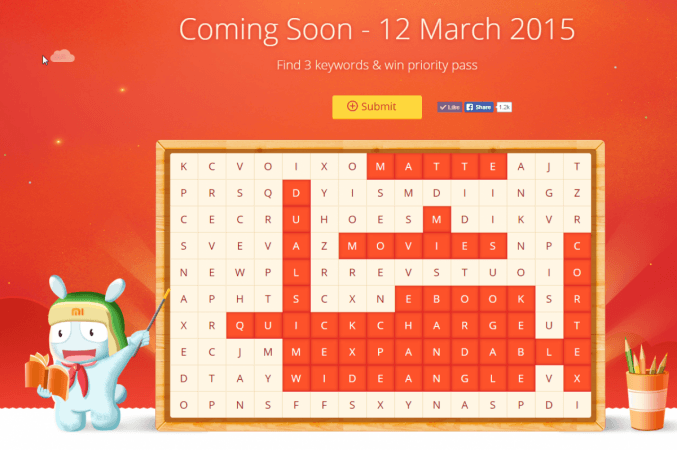 Xioami's Latest keywords puzzle hints they might be releasing Redmi 2 in India Xioami's Latest keywords puzzle hints they might be releasing Redmi 2 in India