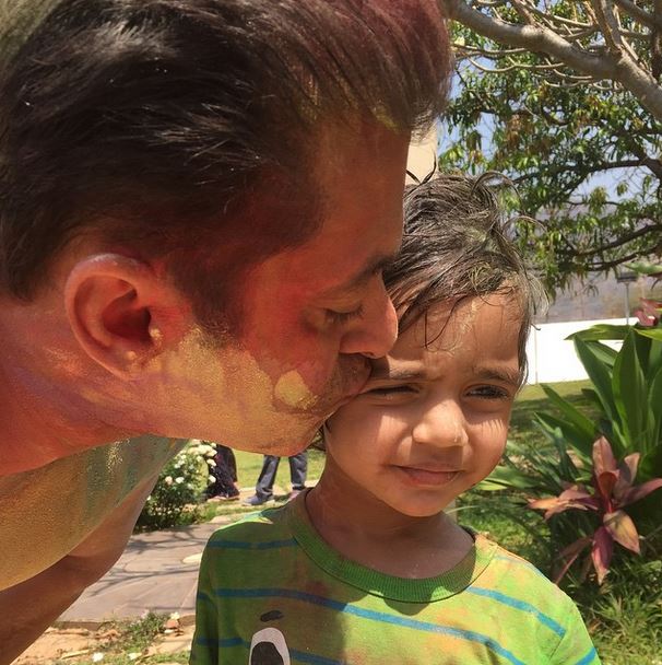 Salman Khan's Holi celebration Salman Khan's Holi celebration