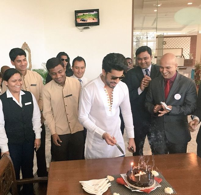 Gautam Gulati Celebrating Holi in Pune Gautam Gulati
