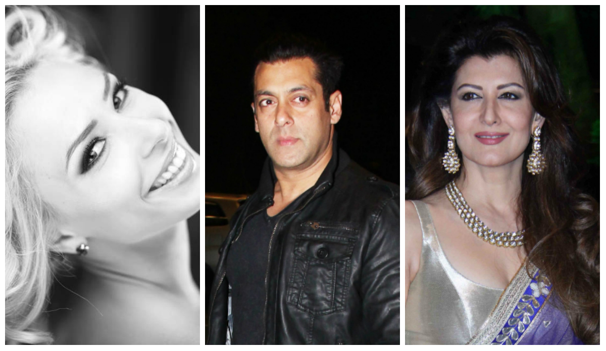 Lulia Vantur, Salman Khan, Sangeeta Bijlani