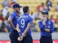 James Anderson Stuart Broad Eoin Morgan England ICC Cricket World Cup 2015