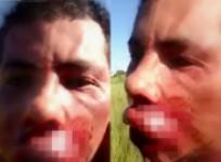 A video showing a father beating up a man,who tried to rape his daughter, has gone viral.