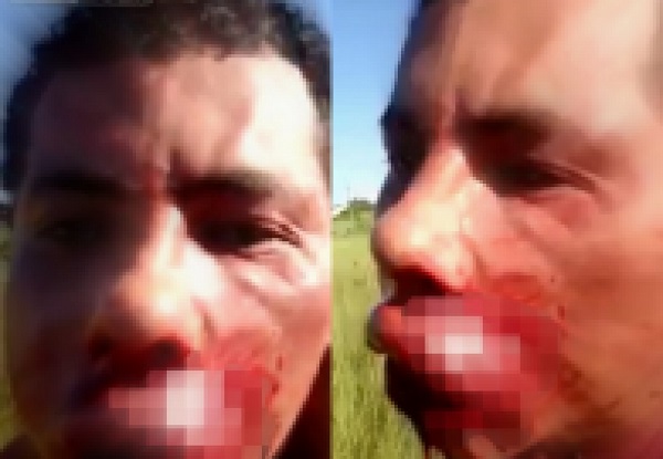 A video showing a father beating up a man,who tried to rape his daughter, has gone viral.
