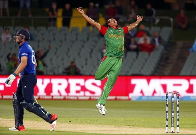 Bangladesh fast bowler Taskin Ahmed is on cloud nine after picking up the crucial wicket of Jos Buttler Jos Buttler England Taskin Ahmed Bangladesh ICC Cricket World Cup 2015
