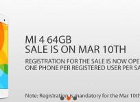 Xiaomi Mi4 64GB Flipkart Flash Sale 3.0 to go Live on 10 March