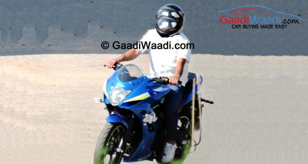 Suzuki Fully Faired Gixxer SLK Spied Completely Undisguised