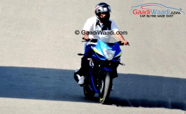 Suzuki Fully Faired Gixxer SLK Spied Completely Undisguised
