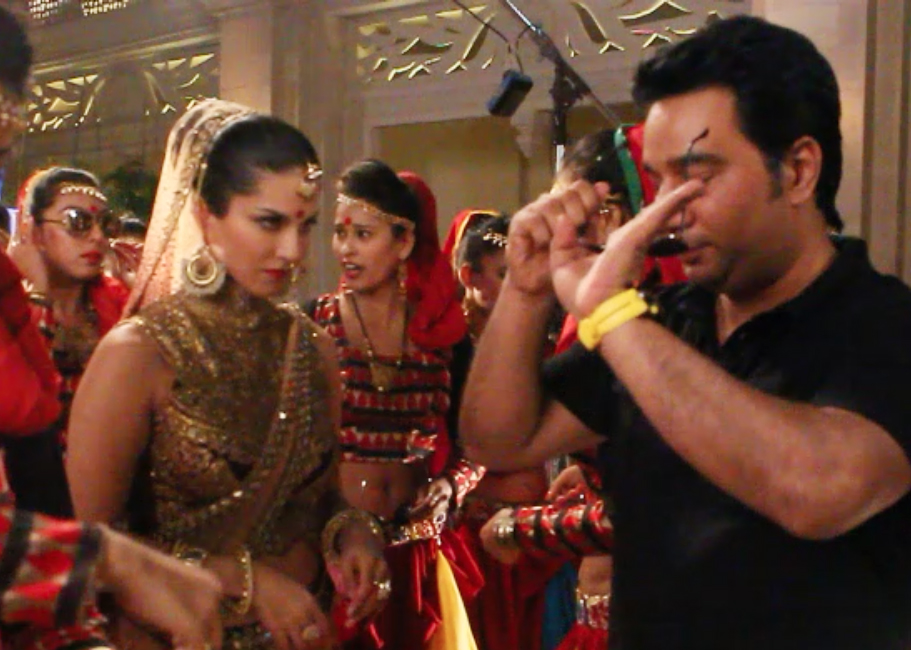 Ahmed Khan Teaches Sunny Leone The Iconic Rajinikanth Step in Pictures Ahmed Khan Teaches Sunny Leone The Iconic Rajinikanth Step in Pictures