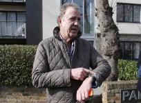 BBC personality Jeremy Clarkson who is currently suspended following a reported row with a producer, has joked that he was visiting the 'Job-Centre'.